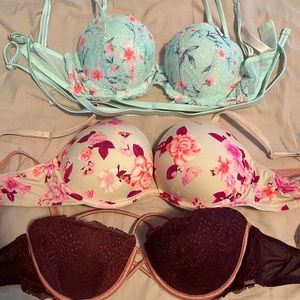 Victoria secret pink bras